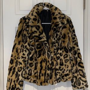 Cheetah fur coat